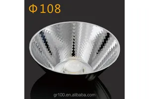High Efficiency Optical COB Led Reflector Cup Big Size Narrow Degree