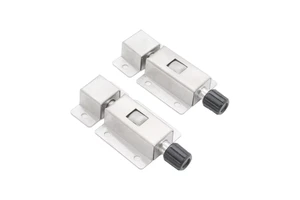 XTL Stainless Steel Small Metal Door Bolt DK611 Flat Head Rubber Spring Latch Open Hole Lock Cabinet Door Buckle