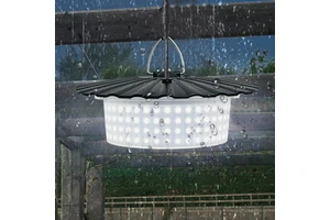 Factory Direct Premium Commercial Grade Smart Remote Control Solar Powered Shop Light Outdoor Patio Deck Gazebo High Lumens