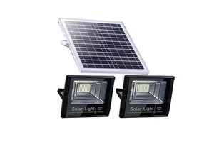 IP67 100W 200W SMD Outdoor Waterproof Floodlight LED Solar Projection Lamp Courtyard Lamp Remote Control Outdoor Spotlight
