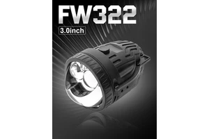 Bi Led Fog Light 3 Inch Double Laser Projector Lens High-temperature Reflective Cups 6000K 4300K 3000K Low High Beam Ip67