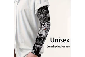Custom Design Ice Silk Arm Sleeves for Unisex Outdoor Sports UV Protection Custom Logo Sweat-Wicking Cycling