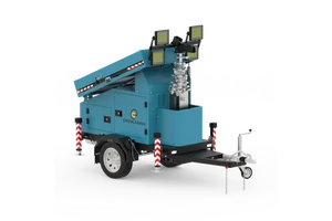 Solar Mobile Light Trailers with CCTV and Telescopic Mast and Back-up Battery
