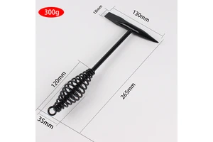 High Carbon Steel 300g & 500g Welding Chipping Hammer with Spring Handle Electric Welder Hammer for Soldering