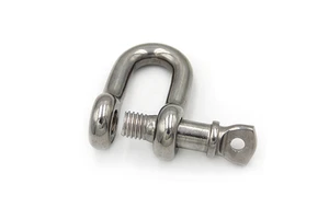 Heavy Duty M8 Stainless Steel 304 D Shape Shackle Wire Rope Lifting Dee Shackle Shackle for Chains