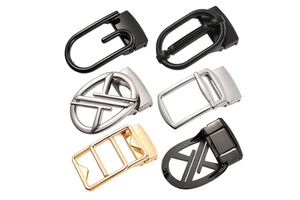LQbelt Fashion Letter Design Men's Plate Hole Buckles Alloy Pin Punch Buckle for Belt With Holes Wholesale Factory Custom Logo