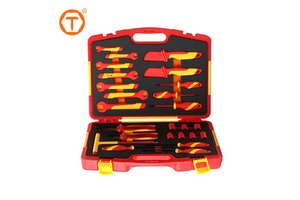 25Pc Kit De Herramientas Electric Hand Tool Box Set Mixing 1000v Vde Insulated Tools Set for Electricians