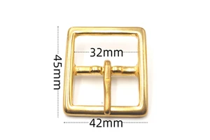 Classic Solid Brass Single Pin Buckle for Belt Replacement