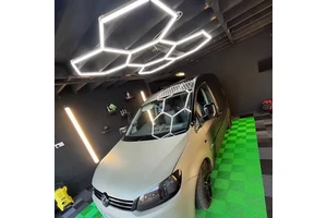 E-top Hexagon Panel LED Ceiling Wall Detailing Studio Poshing Workshop Light Diy Led Honeycomb Car Workshop Garage Work Light