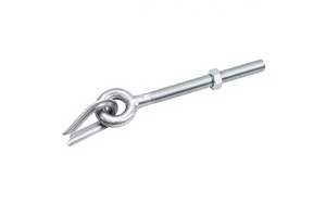 Hot Dip Galvanized Thimble Eye Bolt Threaded Guying Rod for Utility Pole Stay Wire and Overhead Line Hardware
