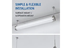 NSF IP69K Tri-Proof Light for Food Processing Plant Hygienic LED Vapor Tight Fixture for Washdown Area