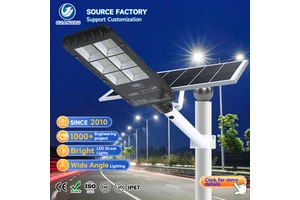 Factory Wholesale Smd Waterproof Ip67 Outdoor Die Casting Aluminum 80w 100w 200w 300w 500w 600w Solar Led Street Lamp