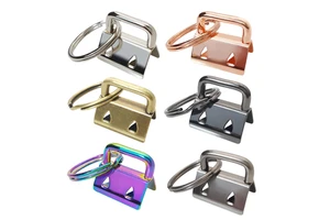 Wholesale Metal Key Fob Bag Hardware Alloy Key Ring Key Fob Clip Bags Accessories