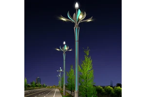Laihong Outdoor Lighting LED Chinese Style Magnolia Lamp Municipal Road Landscape Projects Street Lighting Solar Street Lamp