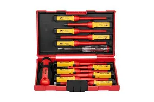 13-Piece Professional Electrical Insulated Screwdriver Set 1000V Electrician Tool Set with Magneti for Electrical Work
