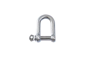 Heavy Duty Straight D Ring Shackle DIN82101 Bow Shackles for Marine Use Lifting Hardware with Collar Pin