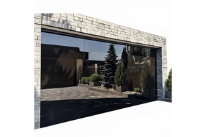 XIYATECH Luxury Decorative Modern Residential Automatic Overhead Aluminum Frameless Glass Garage Door