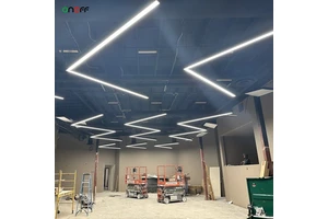 Customized Shape LED Linear Ceiling Light Linkable Profile Hanging Light with PC Diffuser