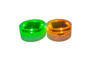 Custom Color Cat Eye Solar Road Stud Synchronized Flickering LED Underground Light With IP68 PC Lamp Body