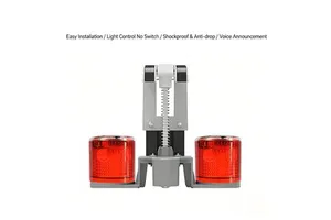 High Voltage Solar Warning Light Solar Strobe Safety Beacon Solar-Powered ABS Pole-Mounted Reflective Warning Rod For Power