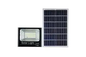 Solar LED Flood Light 200W Waterproof Automatic Garden Powered Lamp with Remote Control (ABS, Pack of 1)