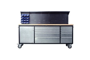 Set Top Box Cabinet 72" Tools Box Roller Set Mechanic Professional Cabinet With Tools