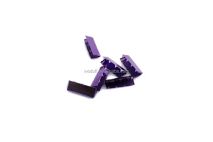 Ivoduff 25mm Purple Strap End Clamp Cap Bag Hardware Strap Webbing Clasp Clips