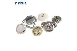 YYNK High Quality Metal Snap Button Fasteners -Customized Design Plastic Press Studs for Jacket, Coats, Shirts,Apparel & Blazers