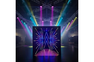 Portable Trade Show Exhibition 360 Photo Booth Studio LED Enclosure Featuring Backdrop