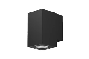 Modern Square Garden Landscape Decorative Lighting AC 220V LED Wall Lamp Tempered Glass Diffuser Aluminum Base Outdoor Dimmable