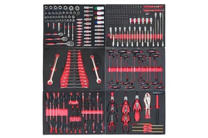 Heavy-Duty 7-Drawer Rolling Tool Chest 245-Piece Auto Repair Workbenches Garage Storage Rolling Box Combination Handle Tool Case