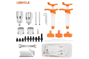 LEBYCLE Bike Hydraulic Disc Brake Oil Injecting Tools Bicycle Brake Oil Bleed Kit for Shimano Magura Sram