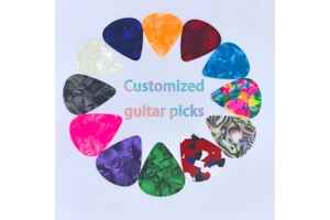 Wholesale cheap Celluloid 0.46-0.71- 0.96mm.Made of celluloid material Plastic Celluloid Guitar Picks Durable & Smooth Plectrum