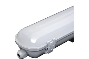 Warehouse Tri Proof Light Anti Glare Solid Ip65 Waterproof Decorative Slats Plastic Led Tri-proof Light Fixture for Corridor