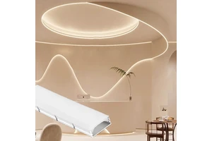 New Arrival 30*20mm Incurve Aluminum groove Bendable Arc-shaped LED Linear Lights for Living Room Ceiling