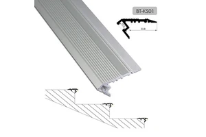 Customized Grooved Stair Nosing Edge Led Aluminum Profiles Led Strip Light