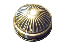 Omg Industries Modern Antiqued Round Brass Lamp Shade Holder Unfinished with Mounted Set Screws for Pedant Lamps