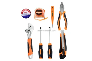 Hot-Selling 8PCS Household Tool Box Set #45 Carbon Steel Hard Case Combination Wrench Hand Operated OEM