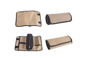 Roll Tool Bag Zipper Pocket Multi Slot Oxford Utility Roll Organizer Screwdriver Tape Measure Wrenches Repair Work