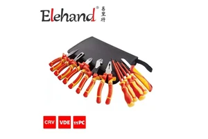 Accept Customization Professional Electrician Tools Tool Kit VDE 1000V Hand 11PCS VDE Insulated Tool Set