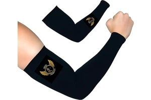 TopTie Custom Logo Cycling Arm Compression Sleeve Men Women Personalized Set 100% Polyester Quick Dry Breathable