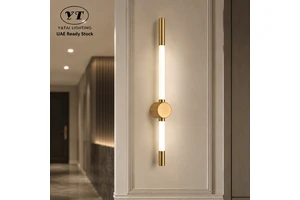 Modern Acrylic Led Wall Light 6W 55Cm Linear Metal Indoor Decorative For Bedroom Corridor Home Hotel 3000K 4500K 6000K