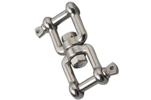 304/316 Stainless Steel Rigging Hardware Jaw-Jaw Hook Swivel Eye Swivel Shackle