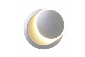 Modern Simple 350-Degree Rotating LED Bedside Wall Lamp for Living Room and Staircase Crescent Atmosphere Lighting