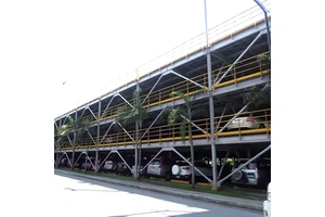 Removable Galvanized Steel Floor Multi Levels Steel Structure Car Parking Building Lot
