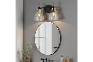 4-Light Farmhouse Wall Lamps 60W Copper Indoor Corridor Staircase Bathroom Mirror 110V E12 C35 LED E26 American Style