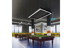 Aluminum Linear Hanging Lamp LED Pool Table Light Super Bright Billiards Pool Snooker 1.2*2.4m Rectangle Pendant Light