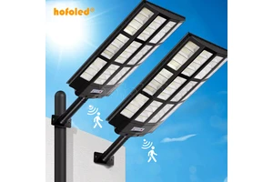 8000W Parking Lot Solar Lighting Ip65 Waterproof Wide Angle Sensor Dusk-Dawn Outdoor Led Solar Lights for Street Solar Energy