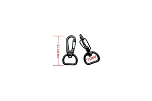 Factory Wholesale Mini 13mm Alloy Bag Snap Hook D-ring Swivel Eye Trigger Clip Clasp