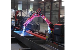 ZMDE Industrial 6 Axis Automatic Welding Robot Arm With Slideway Rail New Condition MIG Welding Mode